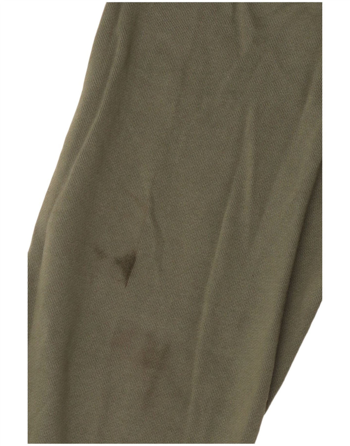 Damska bluza Roxy z guzikami i dekoltem, UK 16, duża bawełna khaki