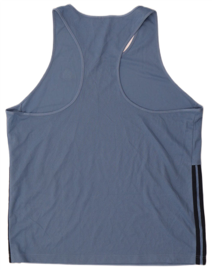 Adidas Męska Kamizelka Top XL Niebieski Poliester