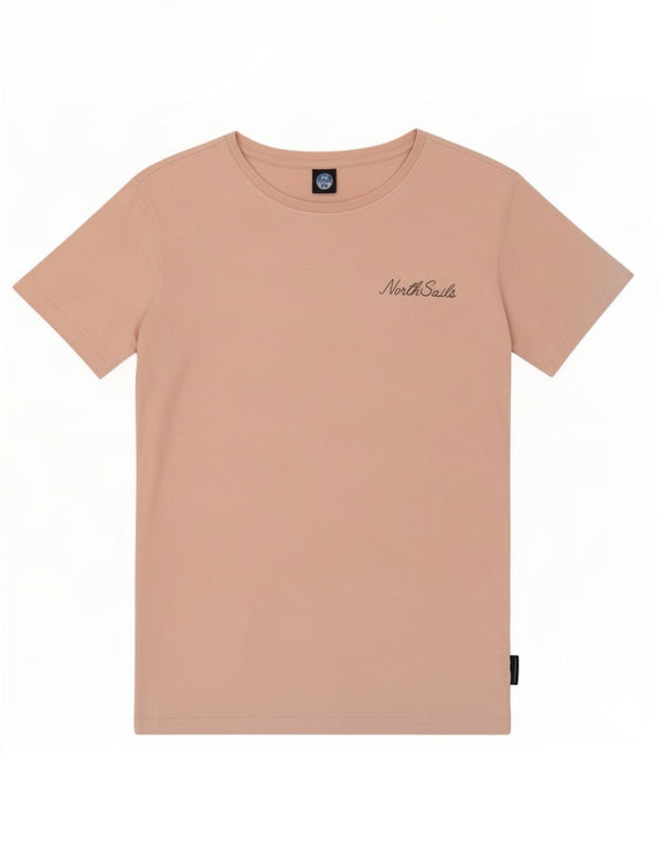 T-shirt damski North Sails Top UK 12, średni, różowy, bawełniany