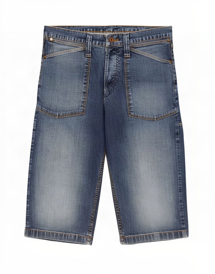 Męskie spodenki jeansowe Wrangler Cargo Medium W33, niebieskie, bawełniane