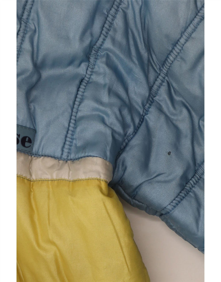 Męska ocieplana kurtka z kapturem Ellesse UK 38 Nylon w kolorze średniego niebieskiego