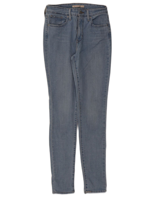 Damskie jeansy Levi's 721 z wysokim stanem W28 L30 Niebieska bawełna