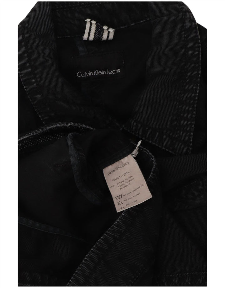 Damska kurtka dżinsowa Calvin Klein Jeans UK 14, średnia czarna, bawełniana