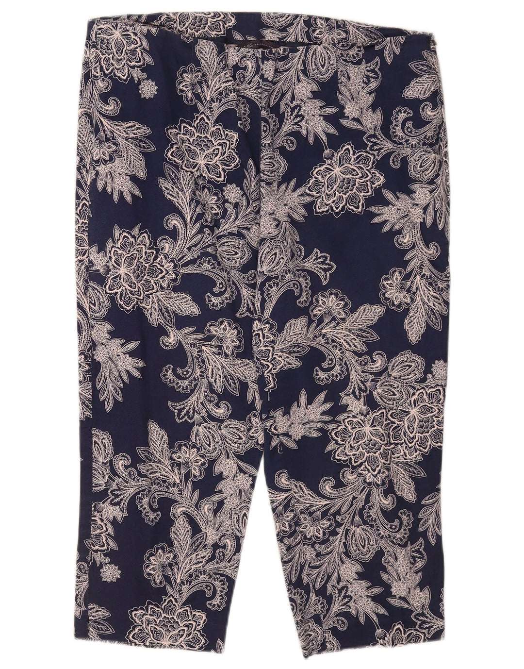 Marks & Spencer Damskie spodnie Capri z abstrakcyjnym wzorem UK 16, duże W34 L19