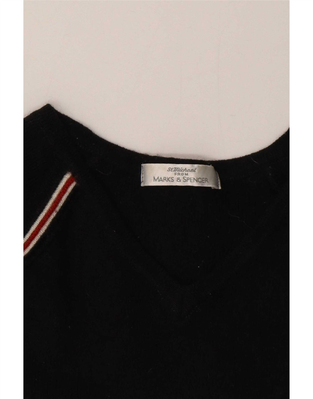 Marks & Spencer Damski sweter z dekoltem w kształcie litery V, UK 8, mały, czarny
