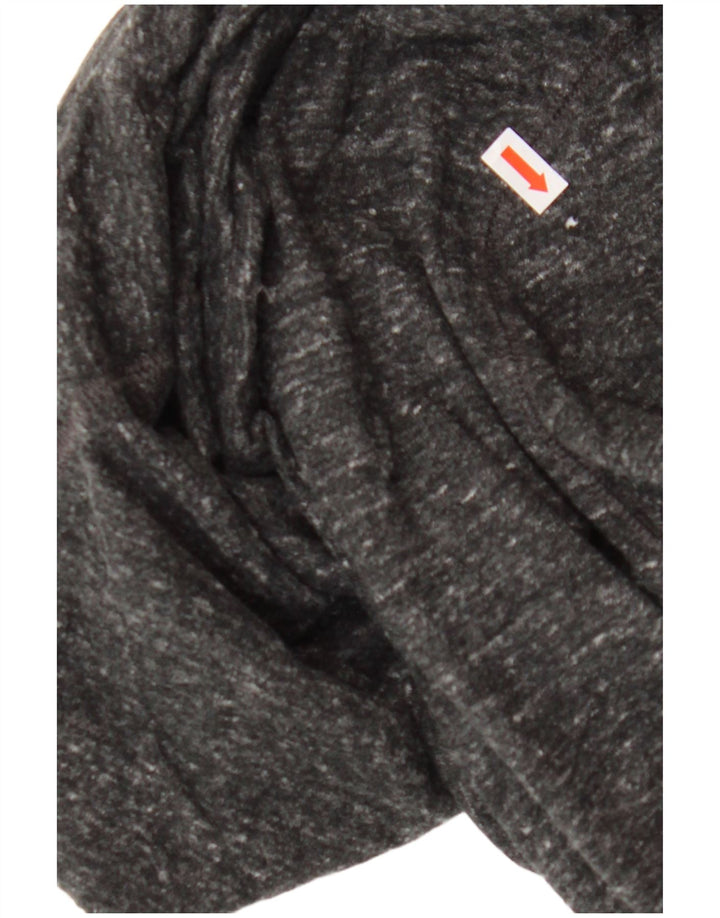 Damski sweter z kapturem i grafiką CHAMPION UK 14 Średnioszary, bawełniany nakrapiany