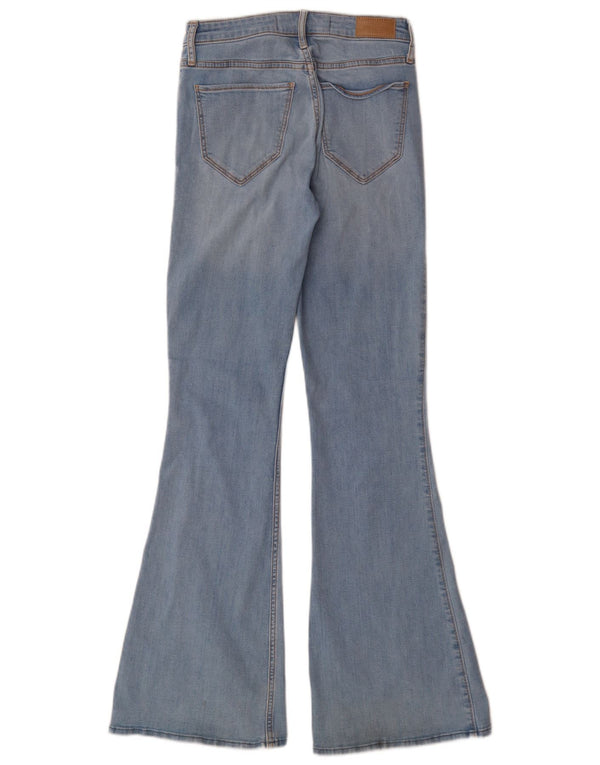 Damskie jeansy rozkloszowane Hollister W27 L34 Niebieskie bawełniane