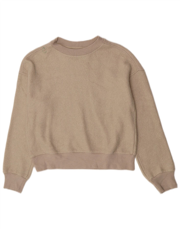 Damski sweter z dekoltem w łódkę Benetton UK 10, mały, klasyczny, w kolorze złamanej bieli