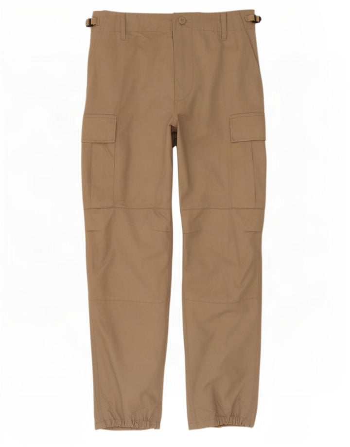 Męskie spodnie cargo w stylu vintage, średnie W34 L31, beżowe