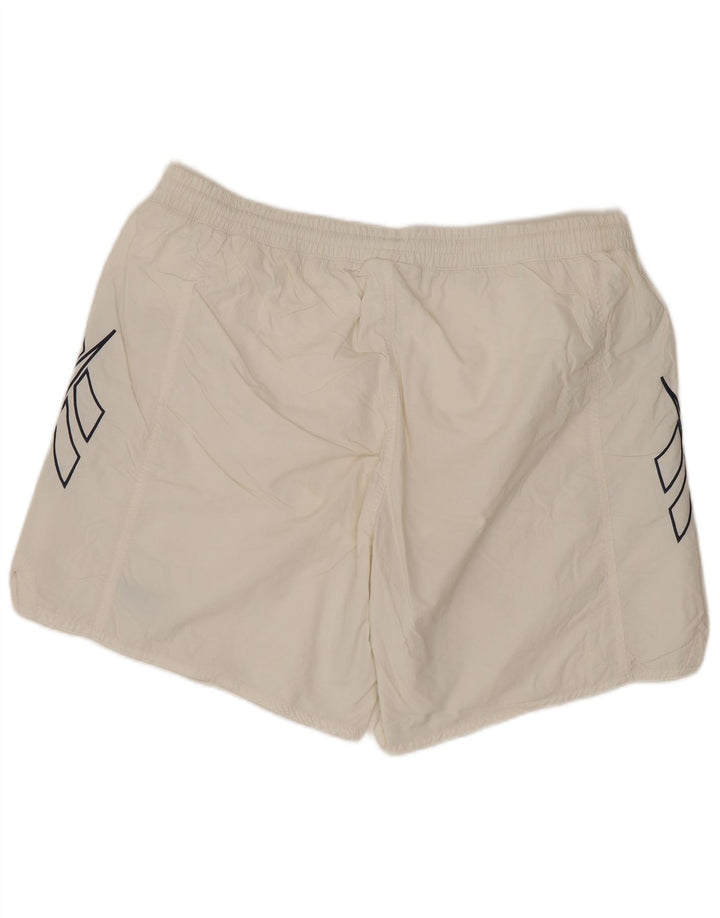 Męskie spodenki kąpielowe REEBOK Classic Graphic, duże, białe, poliestrowe