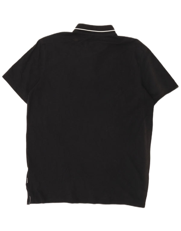 Męska koszulka polo Jack & Jones 2XL, czarna, bawełniana w paski