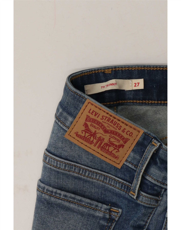 Damskie jeansy Levi's 711 Skinny W27 L28 Niebieskie