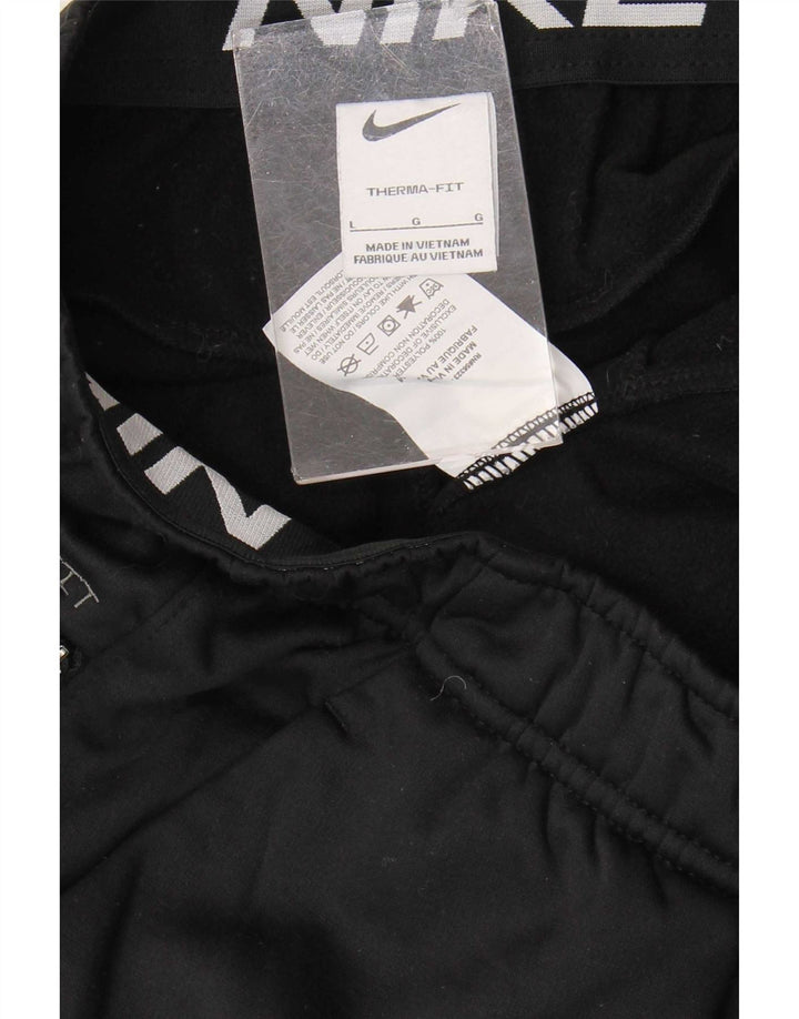 Męskie spodnie dresowe Nike Therma-Fit Joggers, duże, czarne, poliestrowe