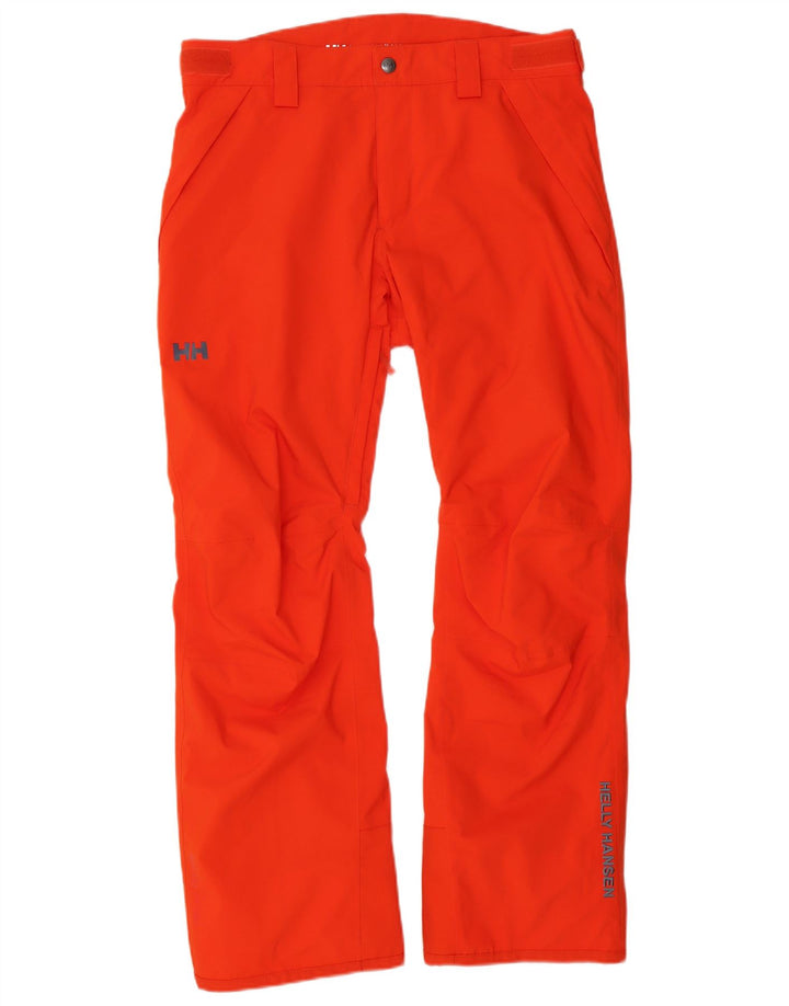 Męskie spodnie narciarskie Helly Hansen, średni czerwony poliester