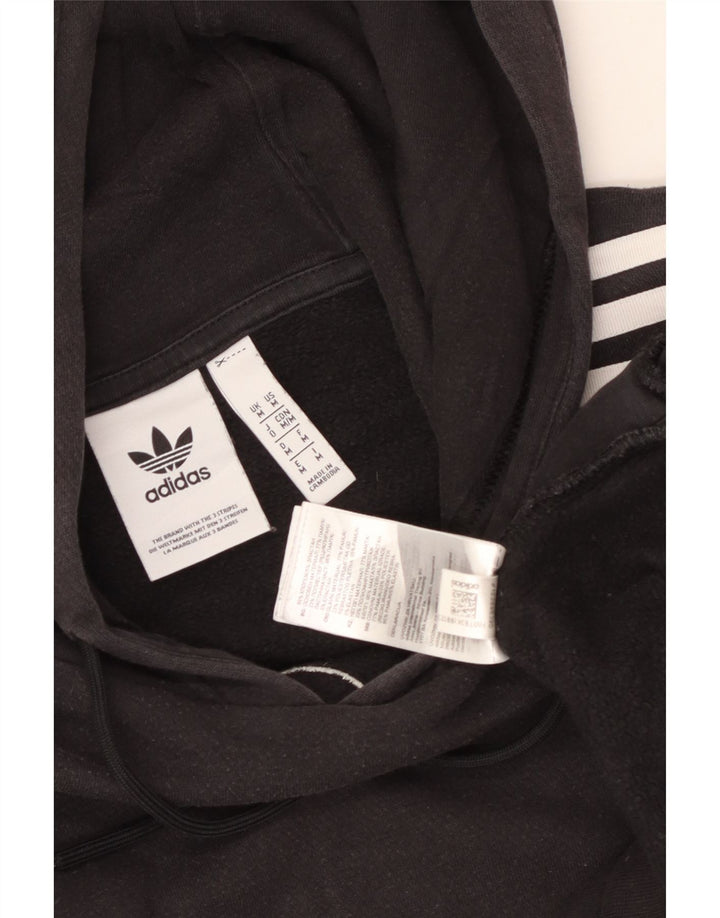 Męska bluza z kapturem Adidas Graphic, średnia czarna, bawełniana
