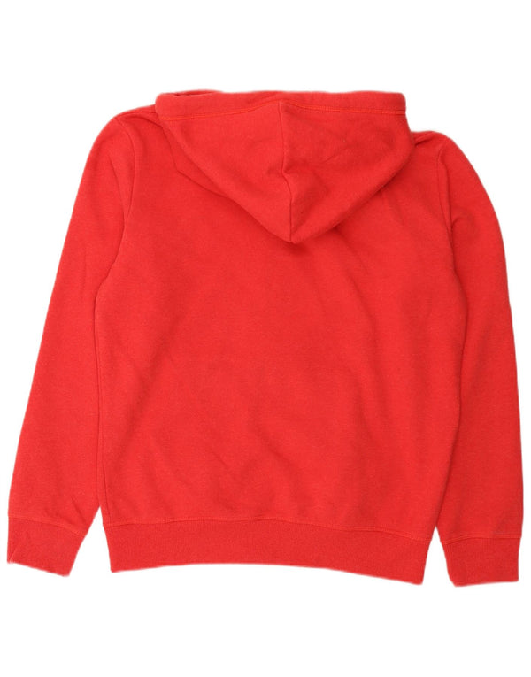 Męski sweter z kapturem i zamkiem błyskawicznym Superdry, duży, czerwony, bawełniany