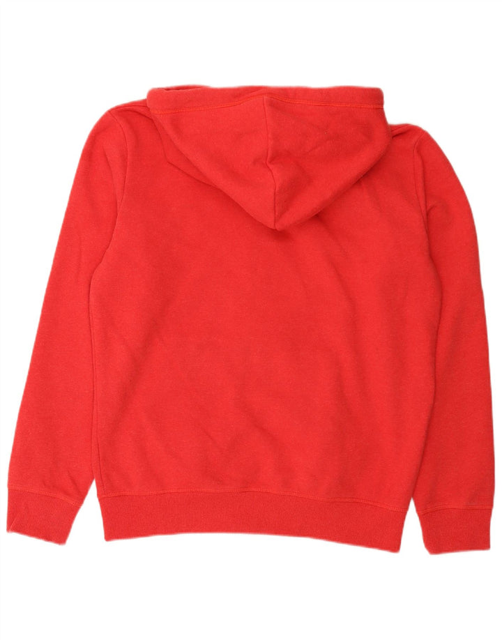 Męski sweter z kapturem i zamkiem błyskawicznym Superdry, duży, czerwony, bawełniany