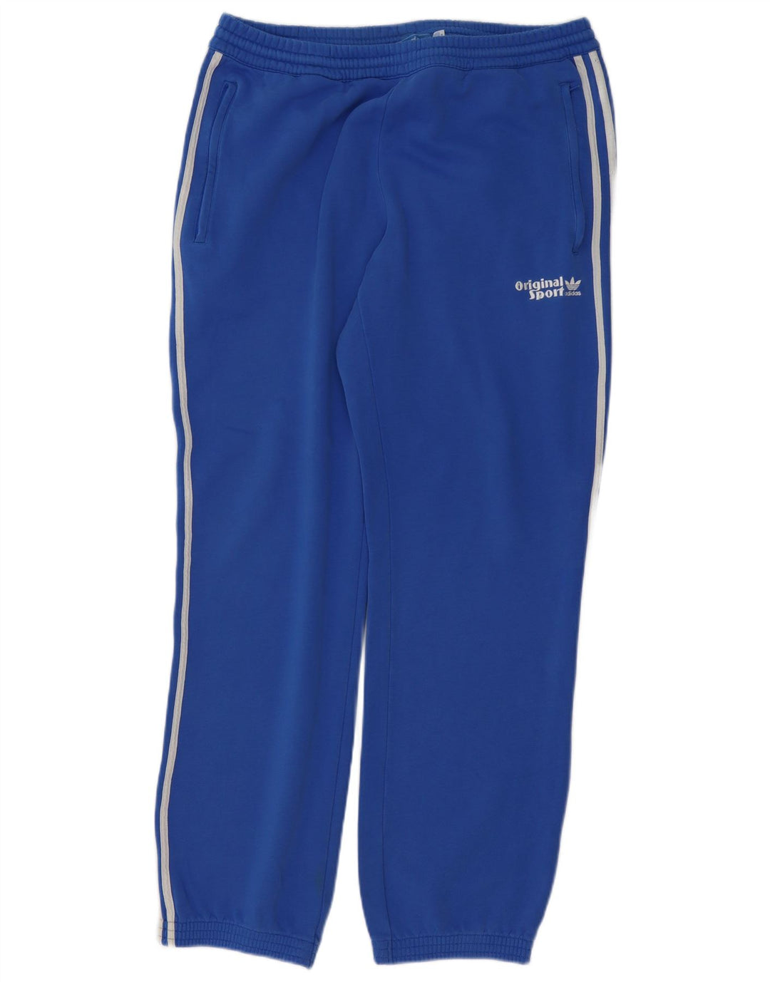 Adidas Męskie spodnie dresowe Joggery Średni niebieski bawełniany