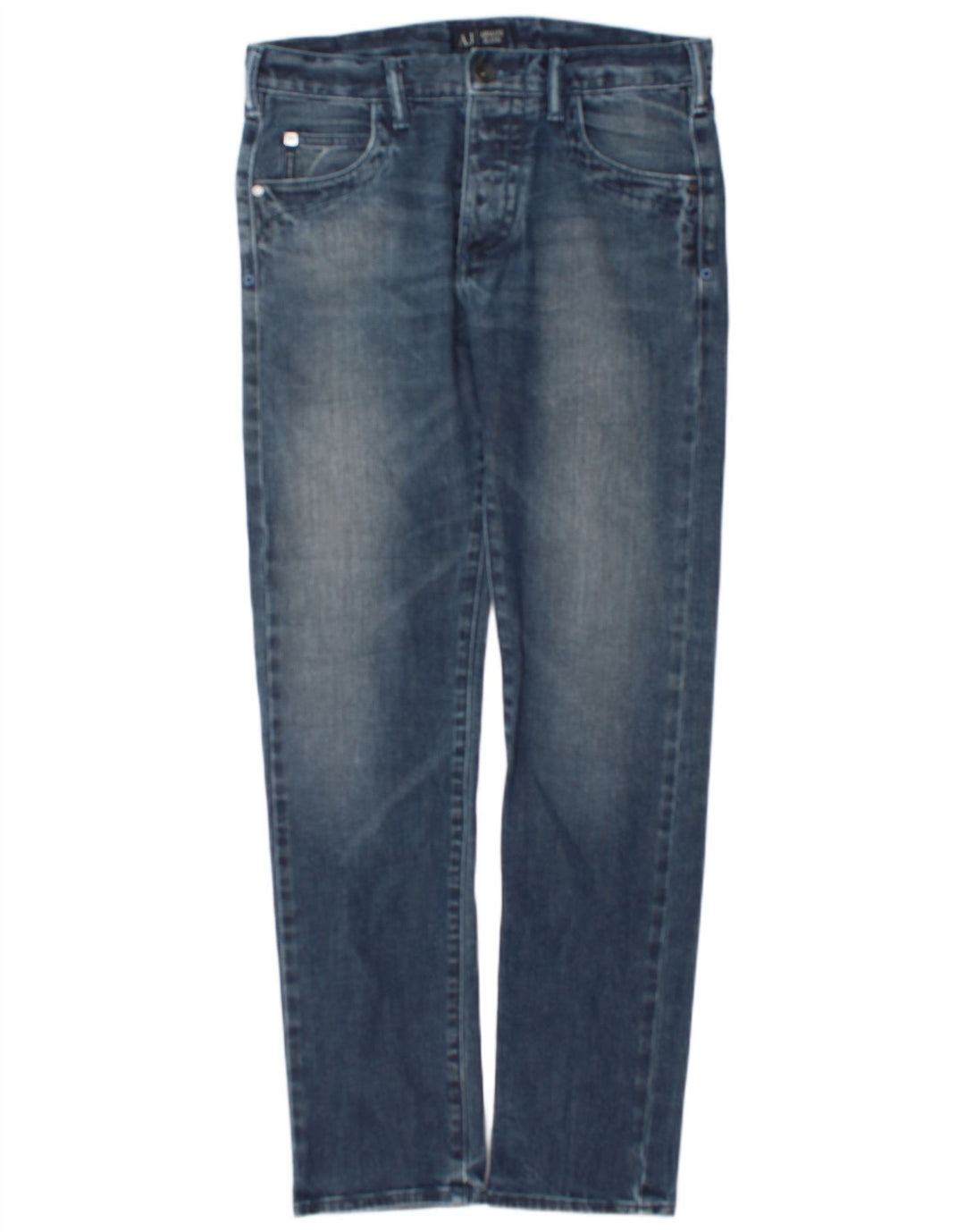 Męskie jeansy Armani Slim W32 L32 Niebieskie bawełniane