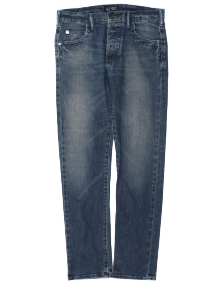 Męskie jeansy Armani Slim W32 L32 Niebieskie bawełniane