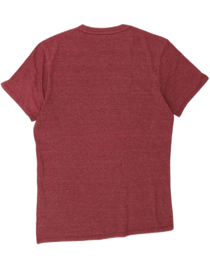 Męski T-shirt z grafiką LEVI'S, średni, bordowy