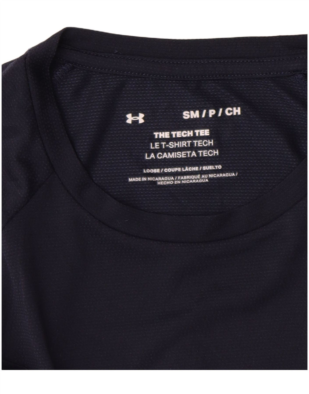 Under Armour Męski T-shirt Top Mały Granatowy Poliester