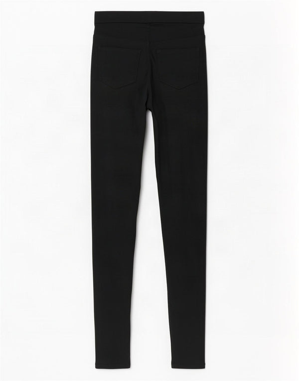 Damskie legginsy z wysokim stanem Marks & Spencer UK 8, małe, zielone, bawełniane