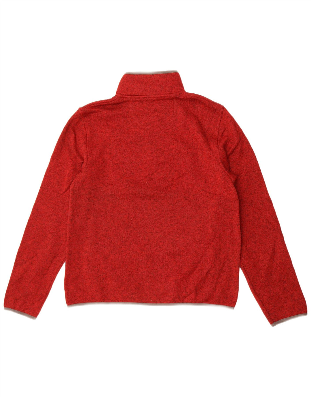 L.L.Bean Męski sweter z dekoltem w serek, średni bordowy poliester