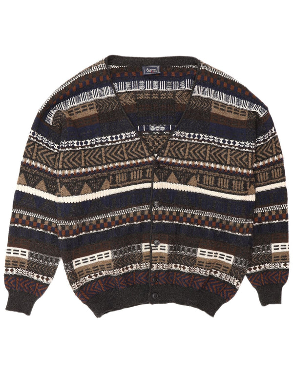 ALLISON WINGATE Męski sweter kardigan IT 56 2XL wielokolorowy Fair Isle