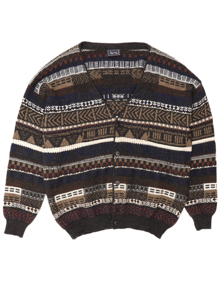 ALLISON WINGATE Męski sweter kardigan IT 56 2XL wielokolorowy Fair Isle