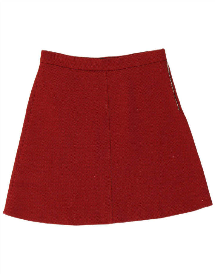 Spódnica damska Zara w kształcie litery A, duża, W30, bordowa