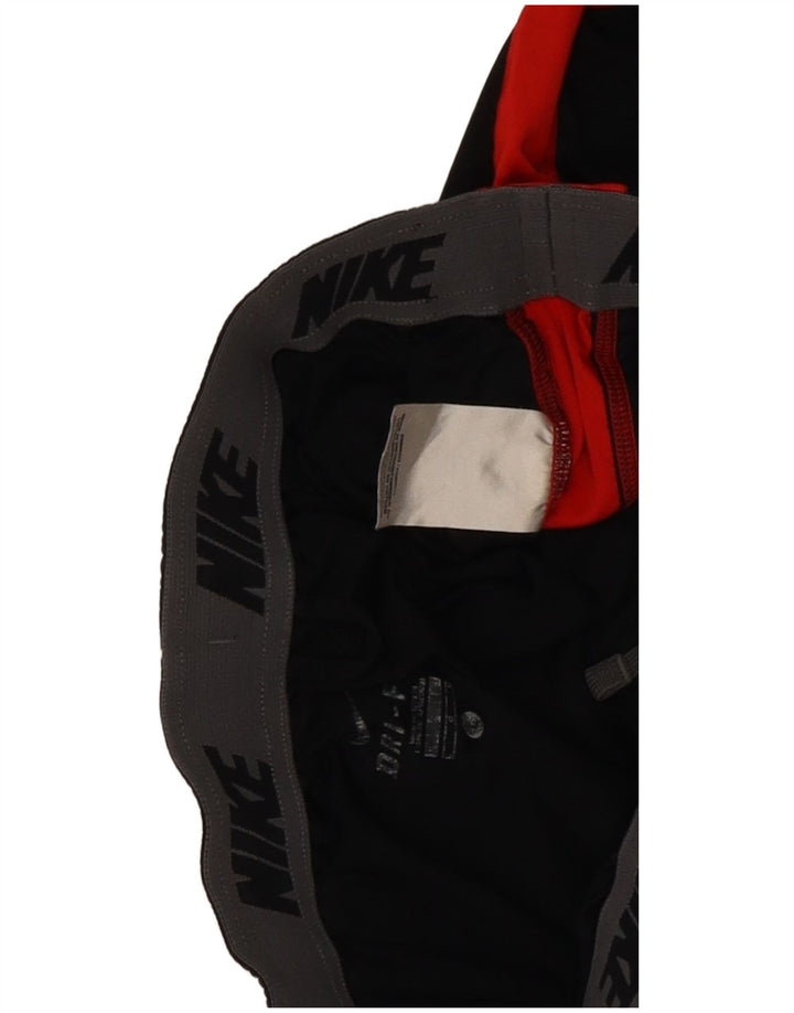 Męskie spodenki sportowe Nike Dri Fit, duży czarny poliester z blokami kolorów