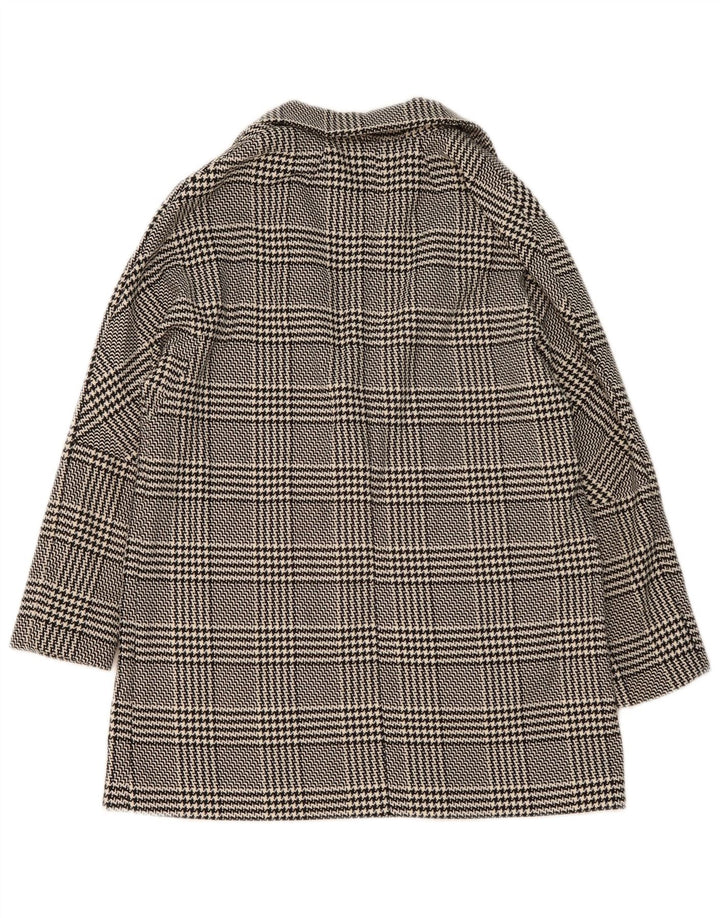 Zara damska marynarka oversize zapinana na 1 guzik UK 10 mała czarna pepitka