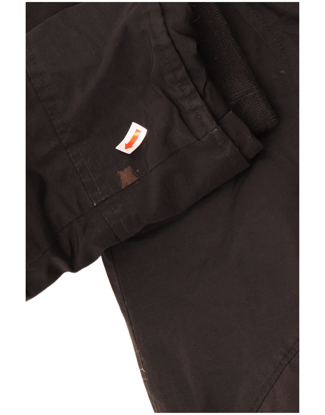 Damski ocieplany płaszcz z kapturem Woolrich UK 10, mały, czarny, bawełniany