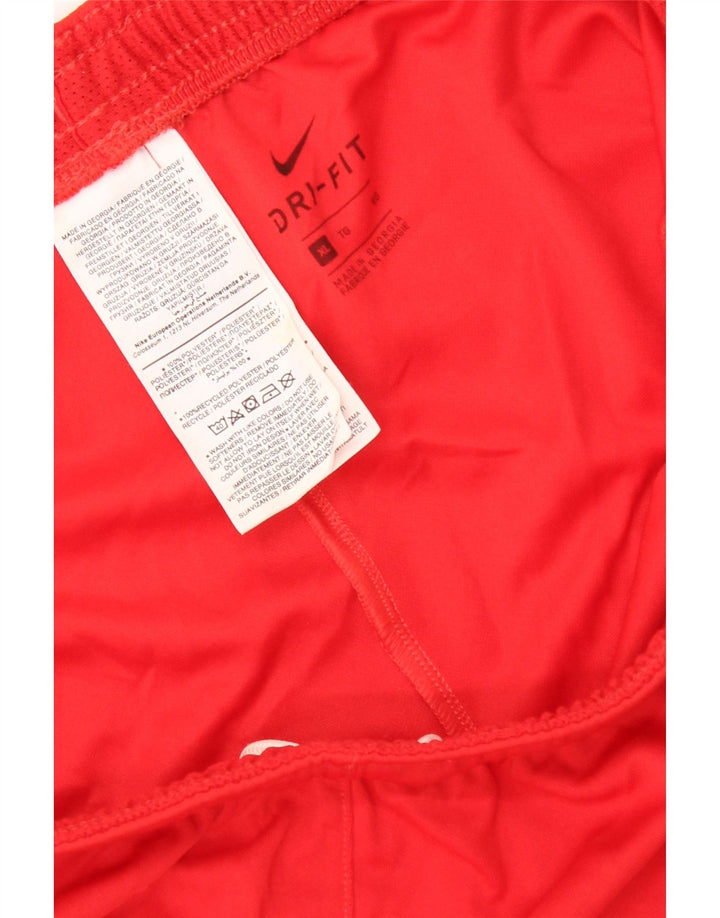 Męskie spodenki sportowe NIKE Dri Fit XL, czerwone, poliestrowe