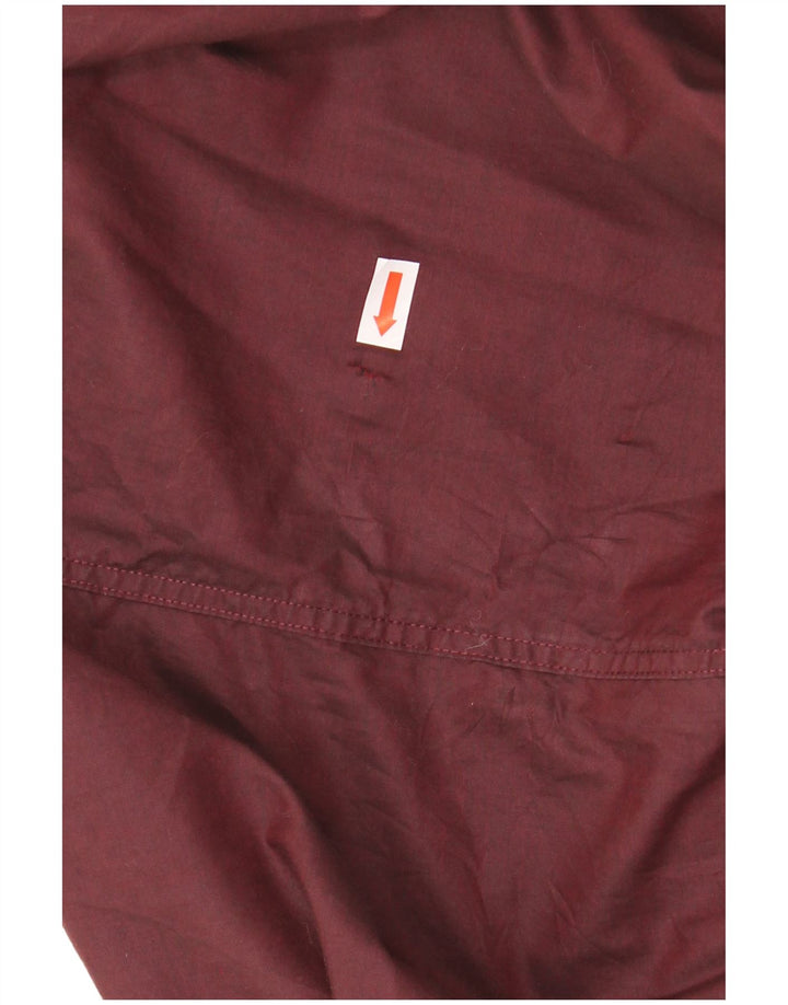 Koszula męska CALVIN KLEIN o regularnym kroju, rozmiar 18 2XL, bordowa, bawełniana