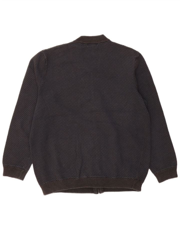 Marks & Spencer Męski sweter rozpinany na zamek, 2XL, czarny, bawełniany