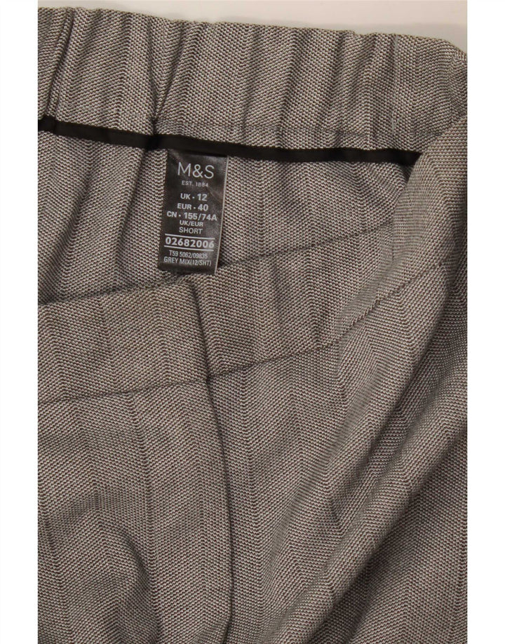 Spodnie damskie Marks & Spencer Straight Capri UK 12 Medium W30 L23 Szare