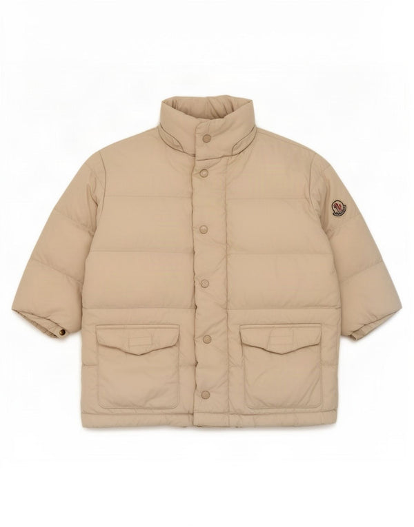 Kurtka wyściełana dla dziewczynki Moncler 18-24 miesięcy, beżowy nylon
