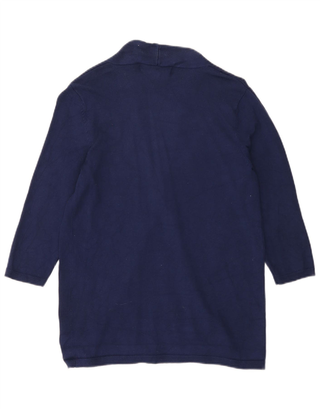 Damski sweter rozpinany z rękawem 3/4 Zara UK 12, średni granatowy