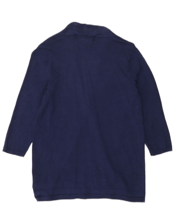Damski sweter rozpinany z rękawem 3/4 Zara UK 12, średni granatowy