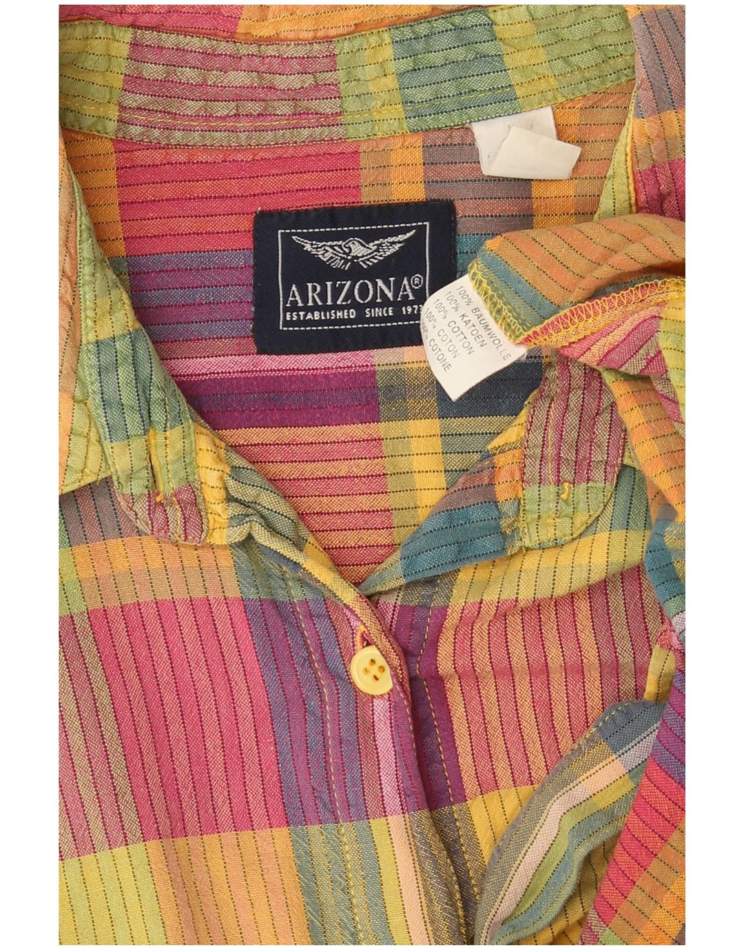 Koszula damska Arizona UK 18 XL, wielokolorowa bawełniana krata