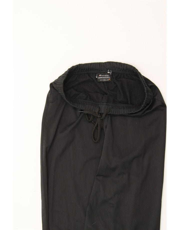 CHAMPION Womens Tracksuit Trousers UK 14 Medium  Black Polyester Vintage Champion and Second-Hand Champion from Messina Hembry 