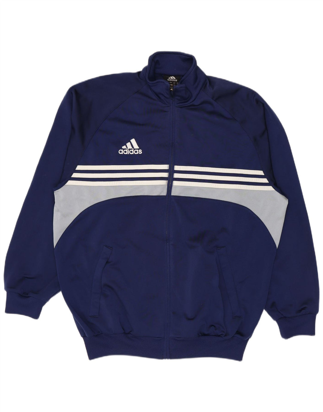 Adidas Męska bluza dresowa Top Jacket UK 38/40 Średni granatowy kolor blokowy