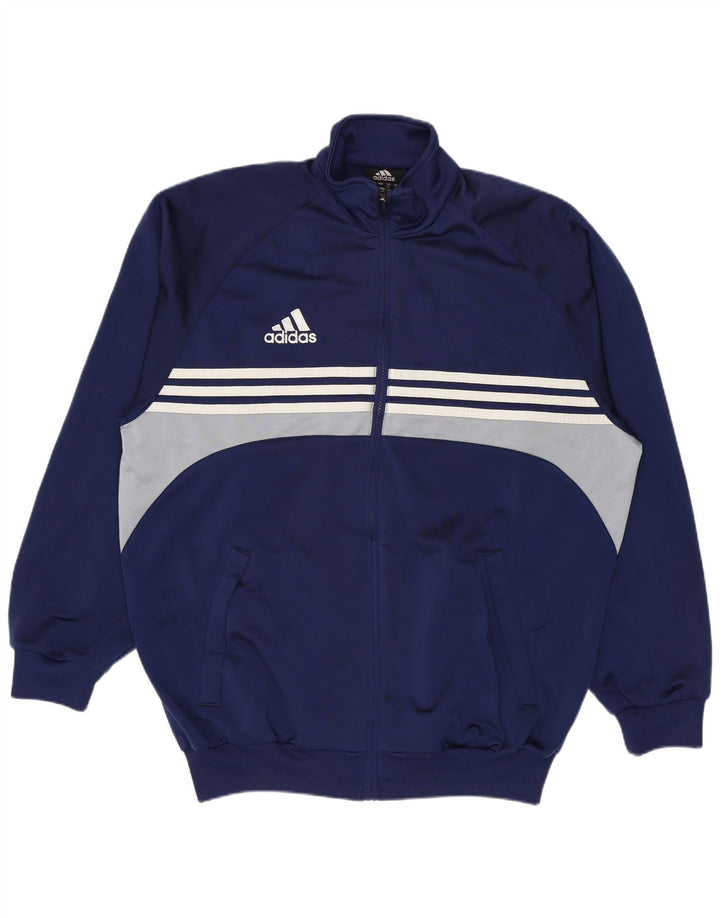 Adidas Męska bluza dresowa Top Jacket UK 38/40 Średni granatowy kolor blokowy