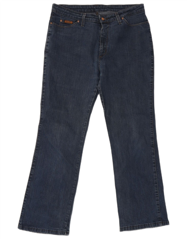 Damskie jeansy Bootcut Wrangler W34 L30 Granatowe, bawełniane