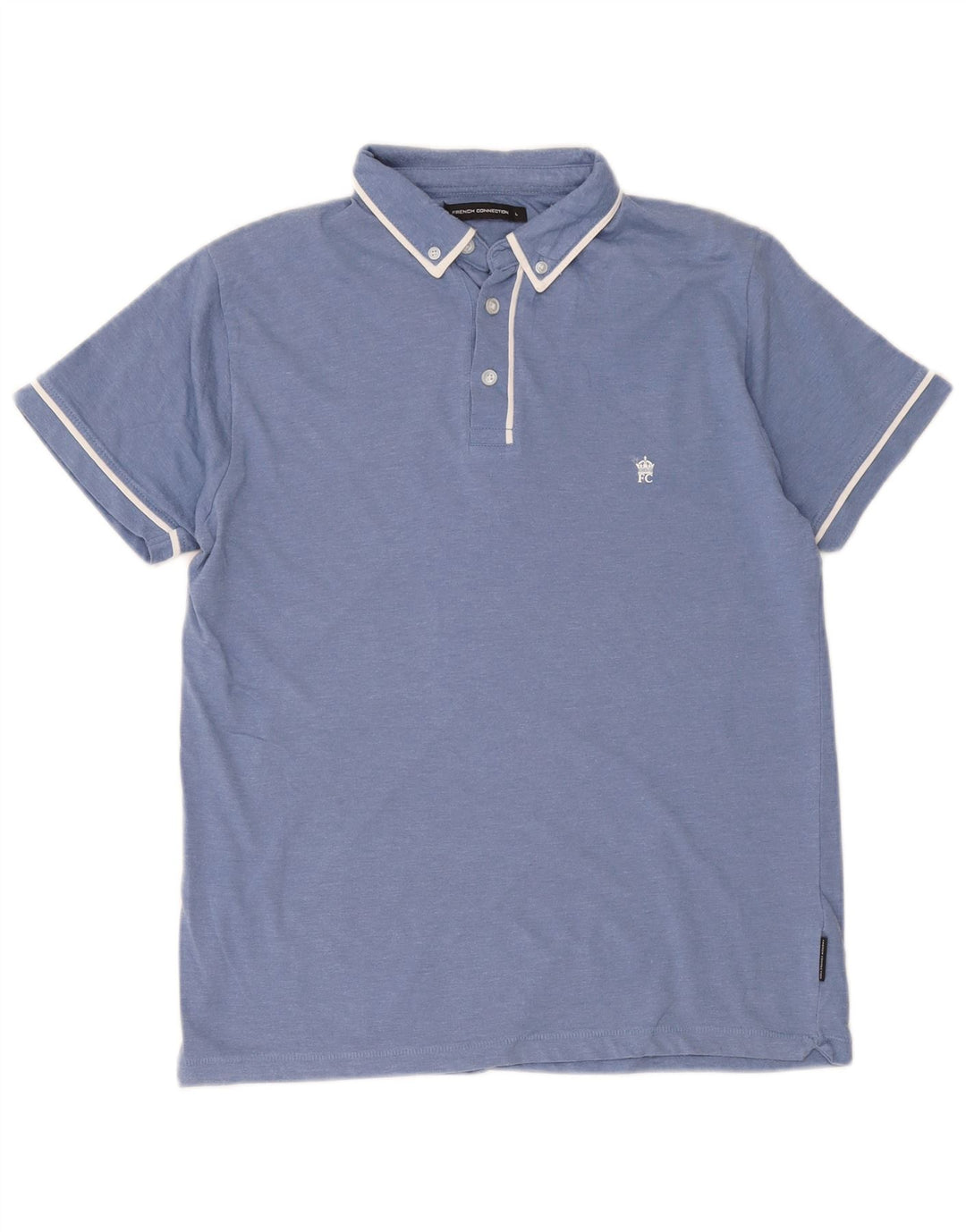 Męska koszulka polo French Connection, duża, niebieska, bawełniana