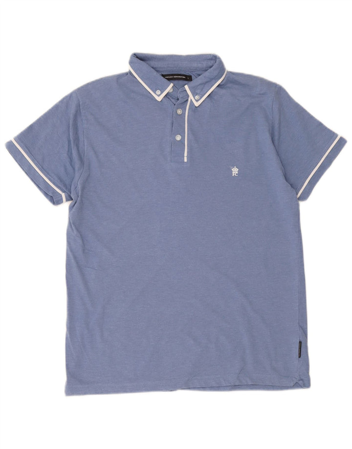 Męska koszulka polo French Connection, duża, niebieska, bawełniana