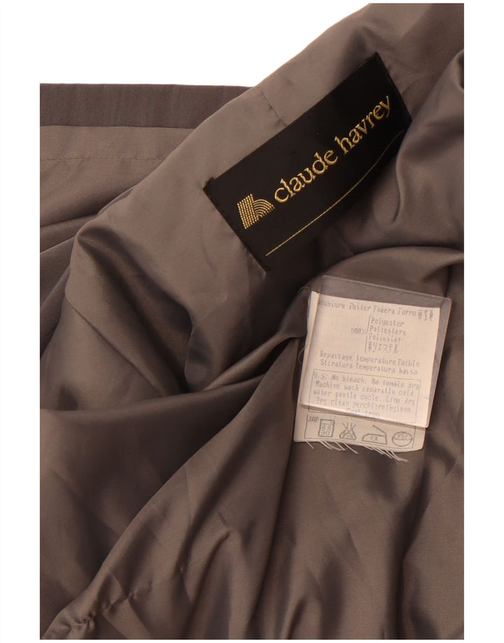 CLAUDE HAVREY Płaszcz damski UK 16, duży, szary, poliester