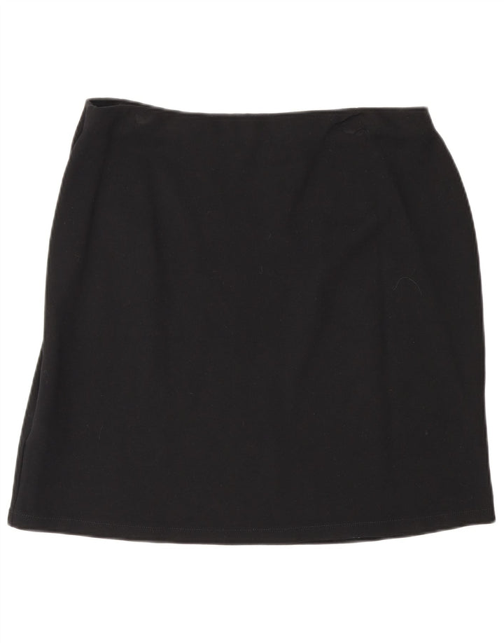 Marks & Spencer Damska spódnica mini UK 14 Large W30 Czarna wiskoza